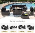 Aoxun 7 Piece Patio Furniture Set - Image 3