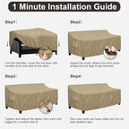 PureFit Outdoor Couch Cover Waterproof Patio Sofa Furniture Covers, 3-Seater - Image 7