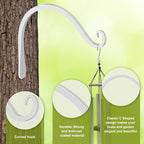 FEED GARDEN Iron Wall Hooks Decorative Metal Curved Plant Hanger Hooks - Image 3