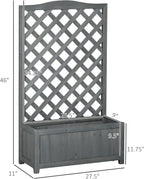 Outsunny Wooden Raised Garden Bed - Image 7