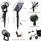 Green Solar Spot Lights Outdoor, 2 Pack Solar Landscape Spotlights IP65 - Image 4
