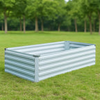 2 Pack 4x2x1FT Galvanized Raised Garden Bed Kit, Outdoor Metal Planter Box - Image 2