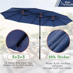 PHI VILLA Patio Dining Set 8 PCS - Image 7