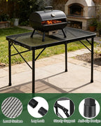 3 ft Folding Table with Adjustable Height, Portable - Image 7