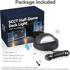 LEONLITE 12-Pack Update 5CCT LED Low Voltage Deck Lights, 180LM 3.74inch - Image 9