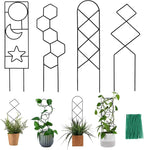 Plant Trellis for Climbing Plants Indoor, 15.94Inch Small Garden Metal by WellSign