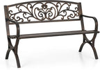 Sophia & William Metal Outdoor Bench, Cast Iron Park Benches by SophiaWilliam