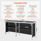 VEVOR Extra Long Folding Portable Bar Tradeshow Podium Table - Image 3