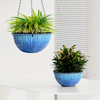 2 Pack Hanging Planters for Indoor Outdoor Plants, 10 Inch Hanging Planter - Image 7