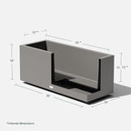 Veradek Block Series Long Box Planter - Image 3