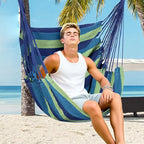 Goutime Hammock Chair, Boho Hanging Rope Ceiling Swing, Macrame Hanging - Image 4