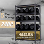 Garage Shelving, 2400 LBS Metal Storage Shelves, Adjustable Shelving Rack - Image 4