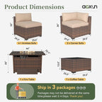 Aoxun 8 Piece Patio Furniture Set - Image 6