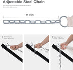 Large Hammock with 12FT Steel Stand, Freestanding Hammock with Curved Spreader - Image 7