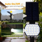 23 LED Solar Spot Lights Outdoor Waterproof, 2 Pack Solar Lights UP to 20Hrs - Image 4