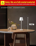 KDG 2 Pack Cordless Table Lamp, Portable LED Desk Lamp, 5000mAh Battery Operated - Image 2