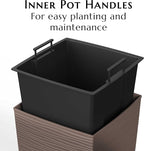 Mueller Janska M-Resin Heavy Duty Tall Planter, Indoor/Outdoor Grande Plant - Image 7