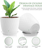 7 inch Plant Pots, 5 Pack Flower Pots - Image 3