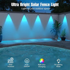 Solar Led Wall Light, Rgb Color Changing Spotlight - Image 7