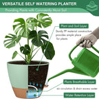 montresor 2 Pack 8 inch Plant Pots, PP Plastic Self Watering Plant Pot - Image 6