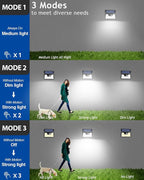 Peasur Solar Lights Outdoor Waterproof, 4 Pack 140LED Motion Sensor Light - Image 4