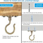 Dolibest Wall Mount Ceiling Hooks, Plant Hooks - Image 6