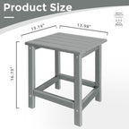 Outdoor Side Tables Adirondack, HDPE Small Table - Image 3