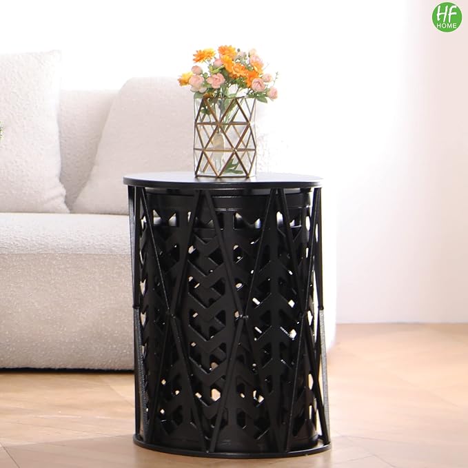 HFHOME Multifunctional Nesting Round Metal Coffee End Tables - Image 8