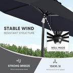 Tempera Patio Market Outdoor Table Umbrella - Image 6