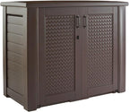 Rubbermaid Decorative Outdoor Storage Cabinet, Weather Resistant, Organization by Rubbermaid