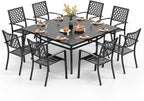 PHI VILLA 9 Piece Outdoor Dining Set by PHIVILLAThepioneerofcomfortablehouseholdsupplies