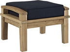 Modway EEI-1152-NAT-NAV-SET Marina Premium Grade A Teak Wood Outdoor Patio by Modway