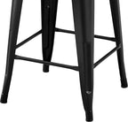 Yaheetech Bar Stools Set of 4, Metal Counter Height Chairs, 30 Inch Industrial - Image 8