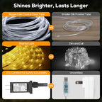 100FT 720 LED Rope Lights Outdoor Waterproof - Image 7