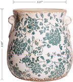 Tuscan Ceramic Planters and Kitchen Utensil Holder, 6.68 Inch Vintage Plant Pots - Image 3