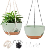 Hanging Planters for Outdoor Indoor Plants, 2 Pack 12 Inch Hanging Basket by Lucieblessdesign