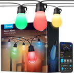 Govee Smart Outdoor String Lights H7029, 24ft RGBIC Outdoor Lights by Govee