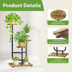 iDavosic.ly 3 Tier Plant Stand Indoor, Corner Tiered Multiple Flower Holder - Image 4