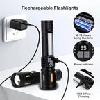 Rechargeable Flashlight High Lumens 900, Super Bright LED Handheld Flashlights - Image 4