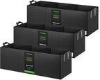 VIVOSUN 3-Pack 3-Grid 20 Gallon Grow Bags, Heavy Duty Square Plant Grow Pots by VIVOSUN