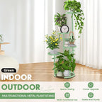 TOSKING 5 Tier Metal Plant Stand Indoor， Plant Shelf, Corner Shelf Flower Pot - Image 8
