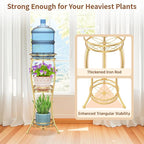LASZOLA Gold 3 Tier Tall Plant Stand - Image 4