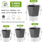 12 Pack Self Watering Plant Pots 6 Inches Self-Watering Planters - Image 3