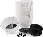 Foraineam 10 Pieces 6 Inch Hanging Planters, Garden Self-Watering Flower Plant - Image 3