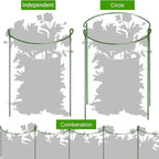 HiGift 16 Pack Plant Support Stakes, Half Round Metal Garden Plant Stake Indoor - Image 7