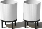 Veradek Demi Series Round Planter w/Stand by VeradekOutdoor