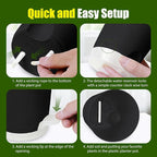 Plant Pots 5 Inch Self Watering Pots, 6 Pack Plastic Planters - Image 3