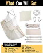ADVOKAIR Hammock Chair Large 70.9"x47.2", 32% Bigger XXL Hanging Swing Chair - Image 7