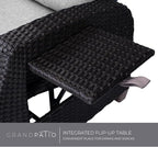 Grand patio Outdoor Recliner Chair Patio 150° Lay Flat Recliner - Image 5