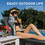 ROJIK Outdoor Chaise Lounge Chair - Image 4